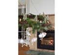 Juletræ modern 9 cm på klips fra Medusa på krans - Fransenhome